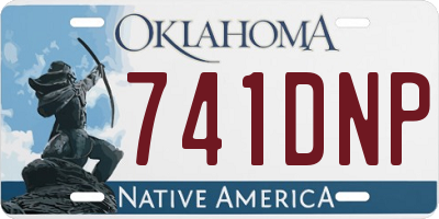 OK license plate 741DNP