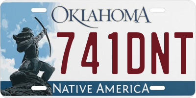 OK license plate 741DNT