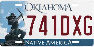 OK license plate 741DXG