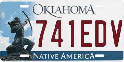 OK license plate 741EDV