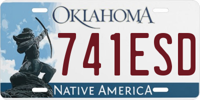 OK license plate 741ESD