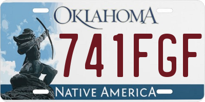 OK license plate 741FGF