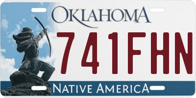 OK license plate 741FHN