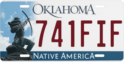 OK license plate 741FIF