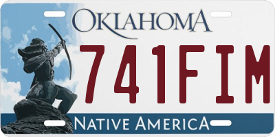OK license plate 741FIM