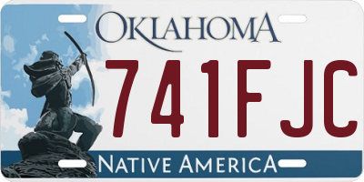 OK license plate 741FJC