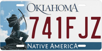 OK license plate 741FJZ