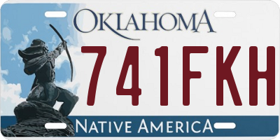 OK license plate 741FKH