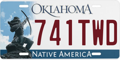 OK license plate 741TWD