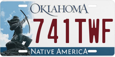 OK license plate 741TWF