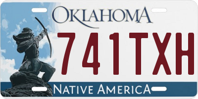 OK license plate 741TXH