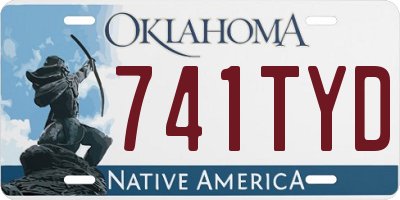 OK license plate 741TYD