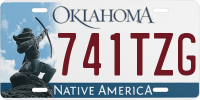 OK license plate 741TZG