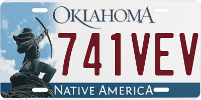 OK license plate 741VEV