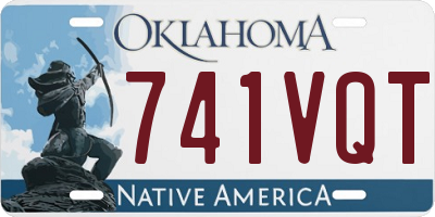 OK license plate 741VQT
