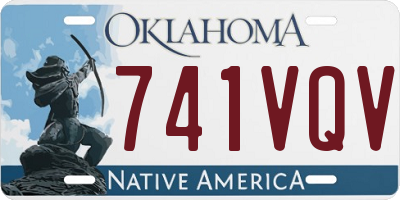OK license plate 741VQV
