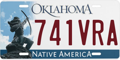 OK license plate 741VRA