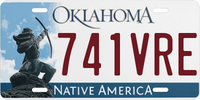 OK license plate 741VRE