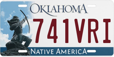 OK license plate 741VRI
