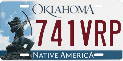 OK license plate 741VRP