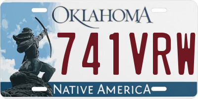 OK license plate 741VRW