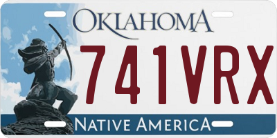 OK license plate 741VRX
