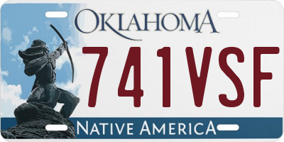 OK license plate 741VSF