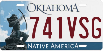OK license plate 741VSG