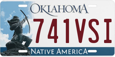 OK license plate 741VSI