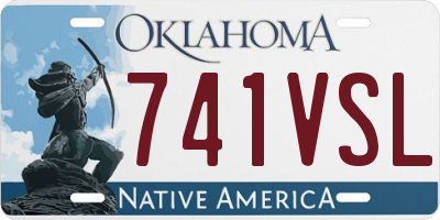 OK license plate 741VSL