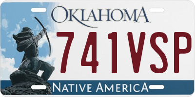 OK license plate 741VSP