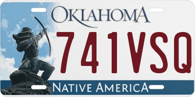 OK license plate 741VSQ