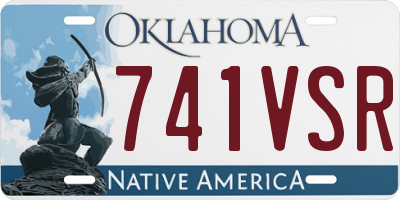 OK license plate 741VSR