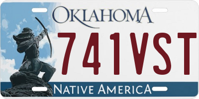 OK license plate 741VST