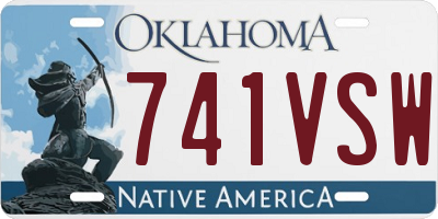 OK license plate 741VSW