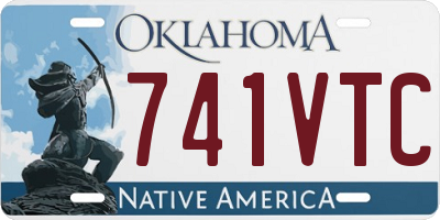 OK license plate 741VTC