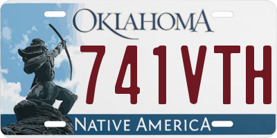 OK license plate 741VTH