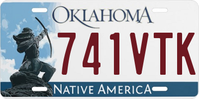 OK license plate 741VTK