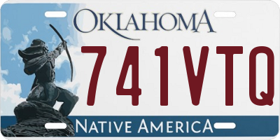 OK license plate 741VTQ