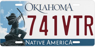 OK license plate 741VTR