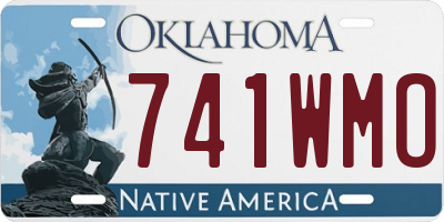 OK license plate 741WMO