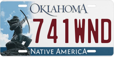 OK license plate 741WND