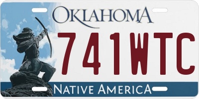 OK license plate 741WTC