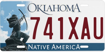 OK license plate 741XAU