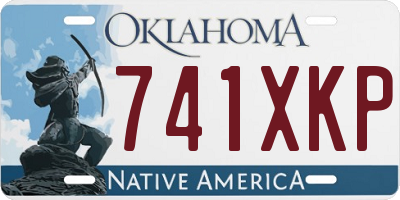 OK license plate 741XKP