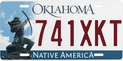 OK license plate 741XKT