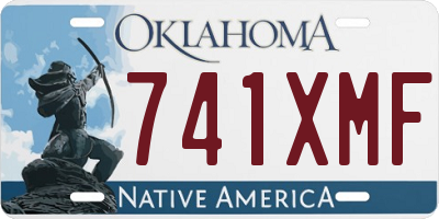 OK license plate 741XMF