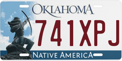 OK license plate 741XPJ