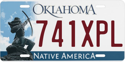 OK license plate 741XPL