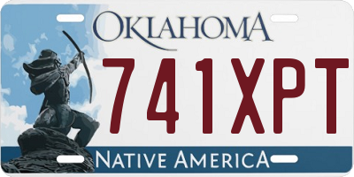 OK license plate 741XPT